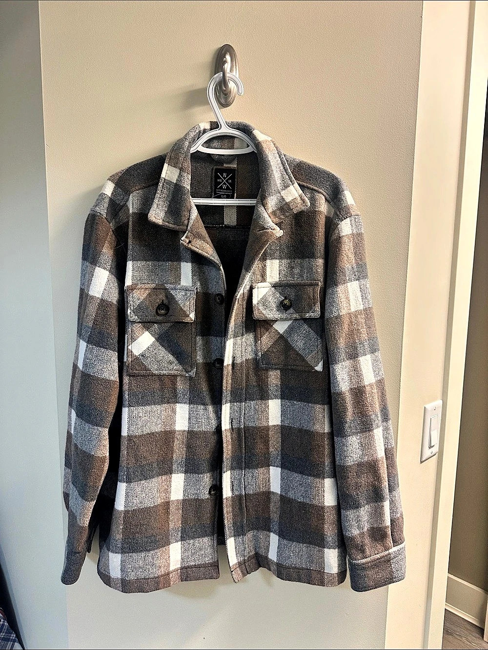 North Western Mfg co Men's Plaid Shirt Jacket